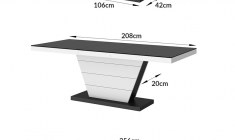 VEGA 160 table (high gloss / super matt)